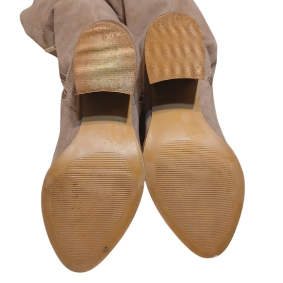 Steve Madden Tan Over The Knee Boots Women"s Tall Suede Boots Size 9.5 - Picture 10 of 14